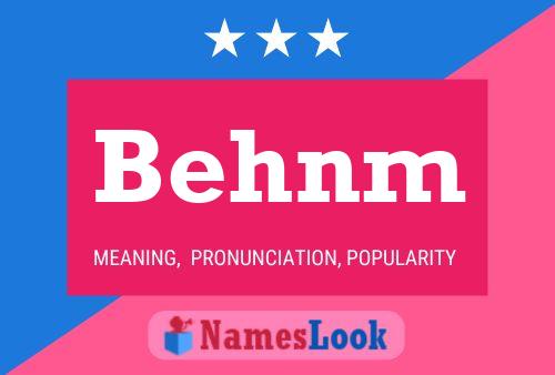 Behnm Name Poster