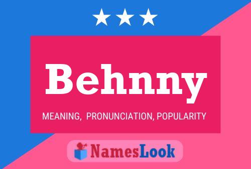 Behnny Name Poster