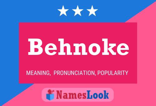 Behnoke Name Poster