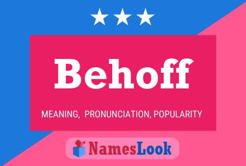 Behoff Name Poster