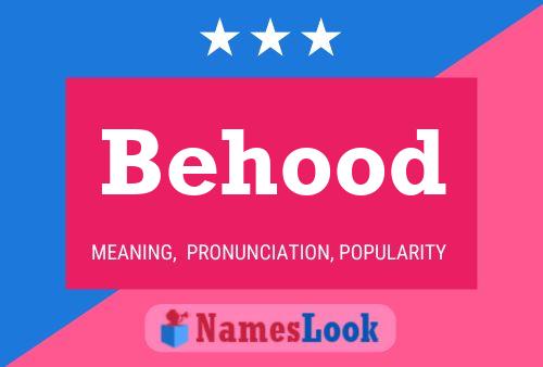 Behood Name Poster