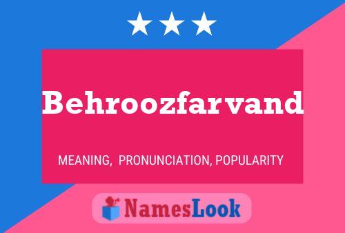 Behroozfarvand Name Poster