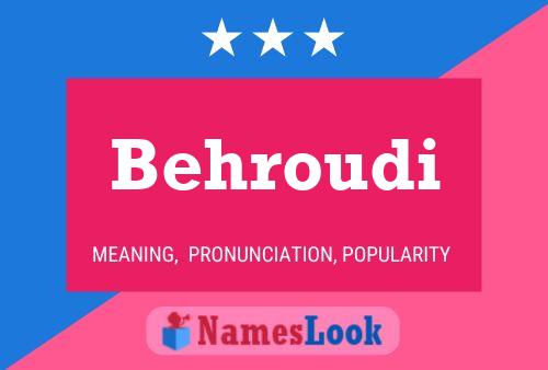 Behroudi Name Poster