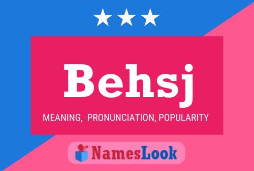 Behsj Name Poster