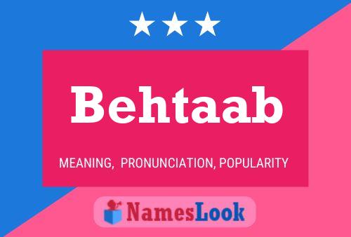 Behtaab Name Poster