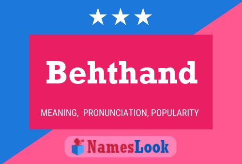 Behthand Name Poster