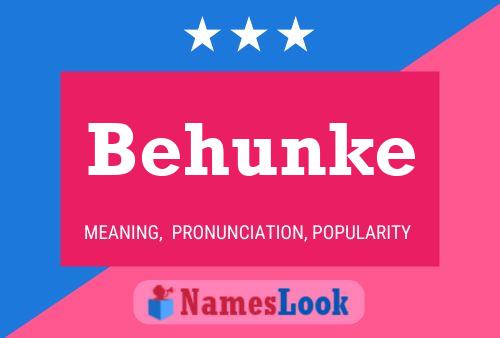 Behunke Name Poster