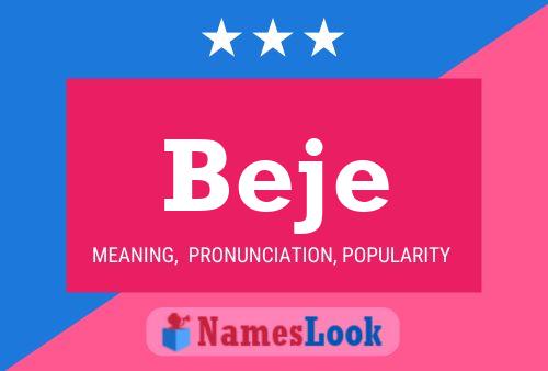 Beje Name Poster