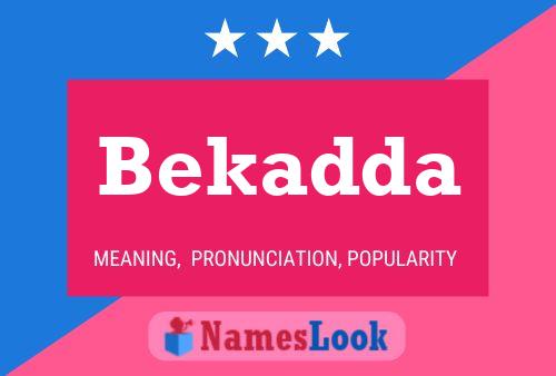 Bekadda Name Poster