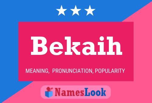 Bekaih Name Poster