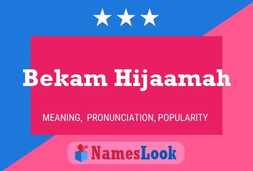 Bekam Hijaamah Name Poster