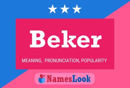 Beker Name Poster