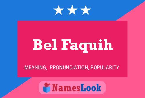 Bel Faquih Name Poster