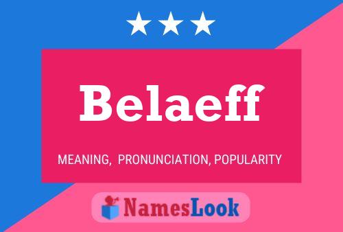 Belaeff Name Poster