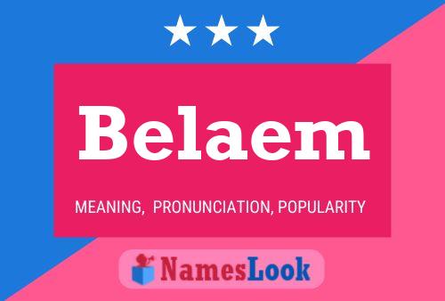 Belaem Name Poster