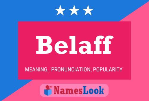 Belaff Name Poster