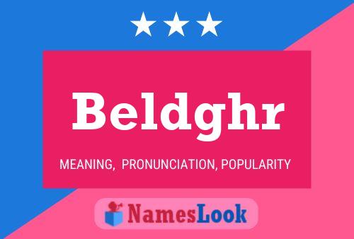 Beldghr Name Poster