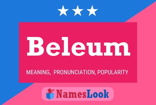 Beleum Name Poster