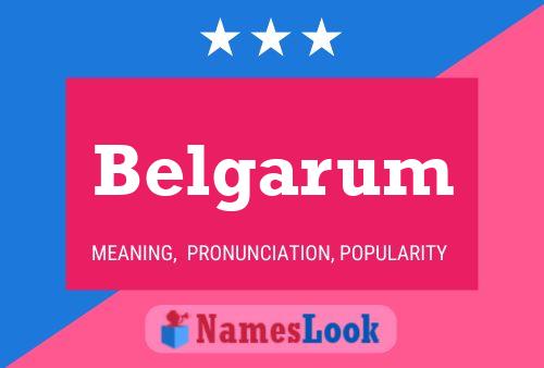 Belgarum Name Poster