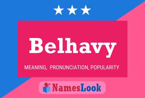 Belhavy Name Poster