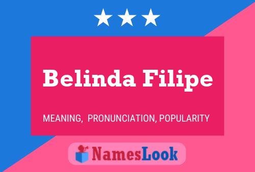 Belinda Filipe Name Poster