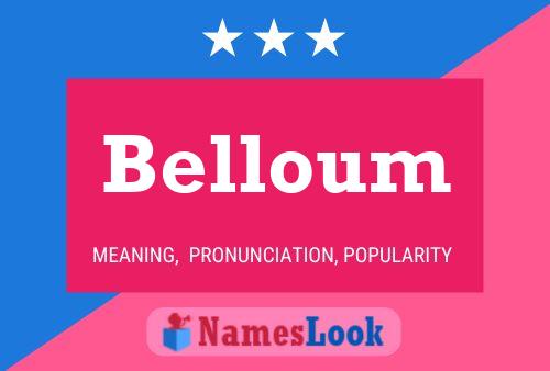 Belloum Name Poster