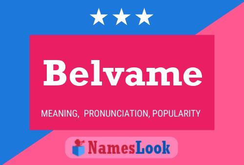 Belvame Name Poster