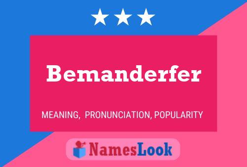 Bemanderfer Name Poster