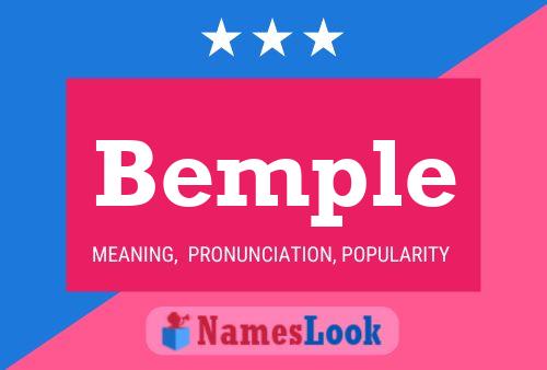 Bemple Name Poster