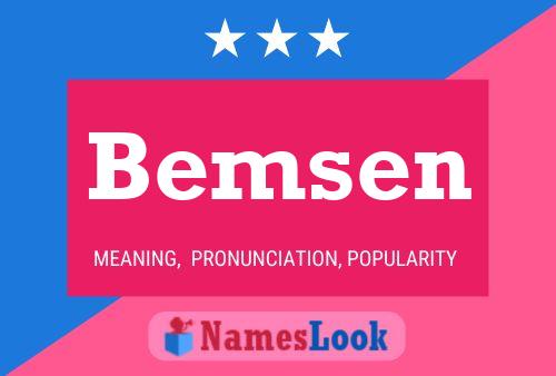 Bemsen Name Poster