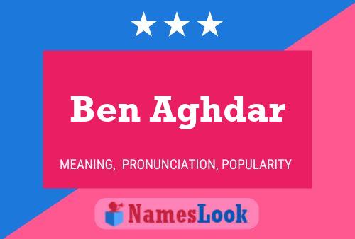 Ben Aghdar Name Poster