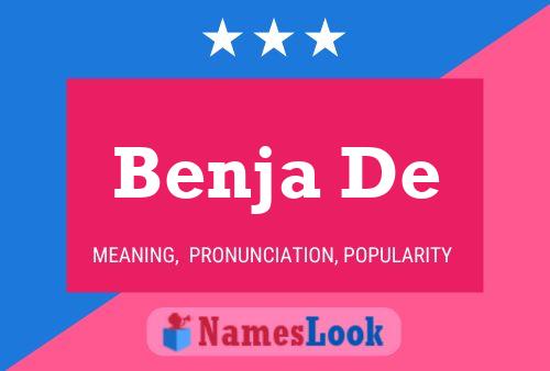 Benja De Name Poster