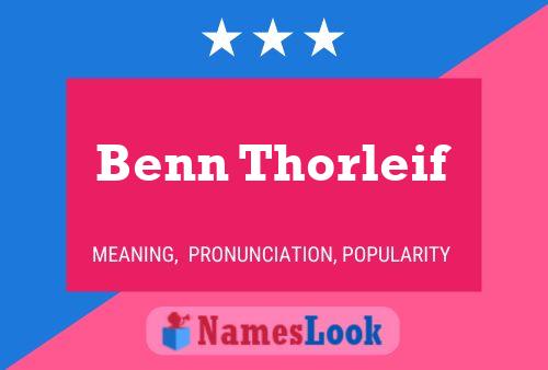 Benn Thorleif Name Poster