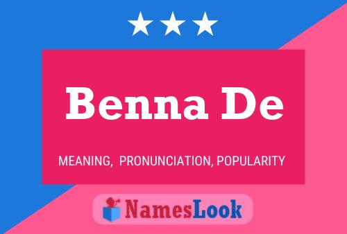 Benna De Name Poster