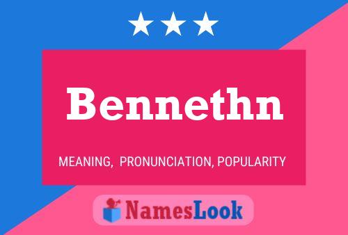 Bennethn Name Poster