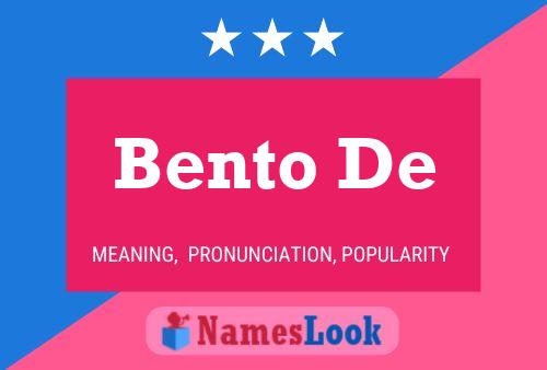 Bento De Name Poster