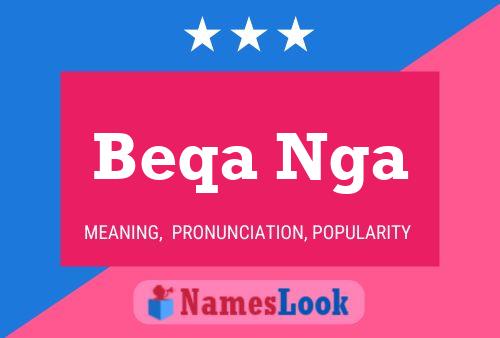 Beqa Nga Name Poster