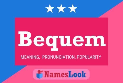 Bequem Name Poster