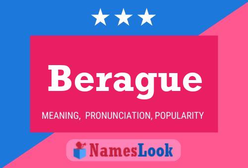 Berague Name Poster