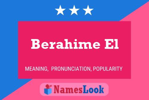 Berahime El Name Poster