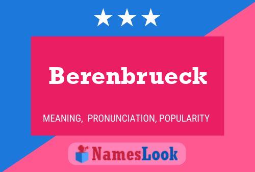 Berenbrueck Name Poster