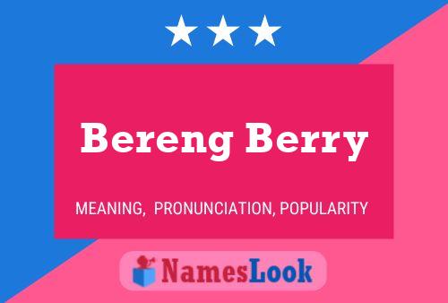 Bereng Berry Name Poster