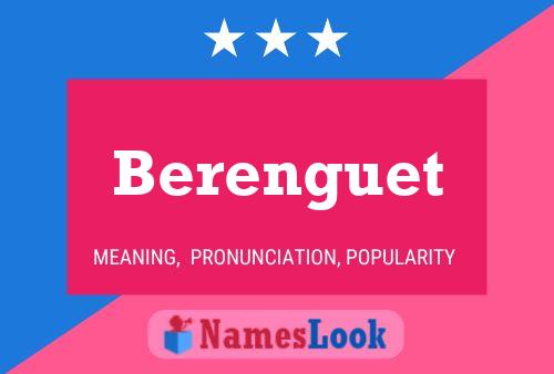 Berenguet Name Poster