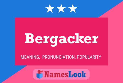 Bergacker Name Poster