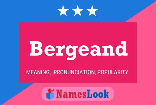 Bergeand Name Poster