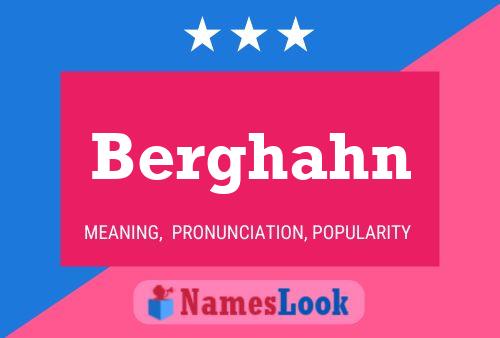 Berghahn Name Poster