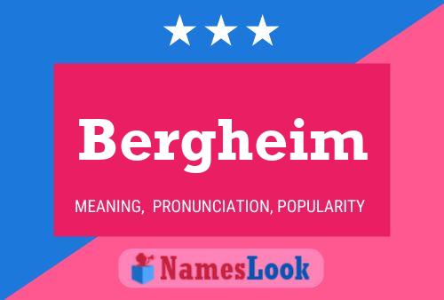 Bergheim Name Poster