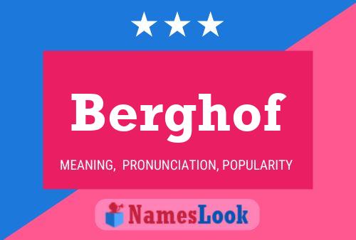 Berghof Name Poster