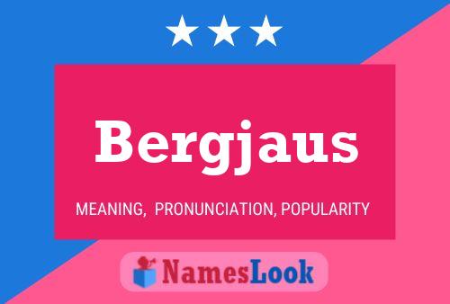 Bergjaus Name Poster