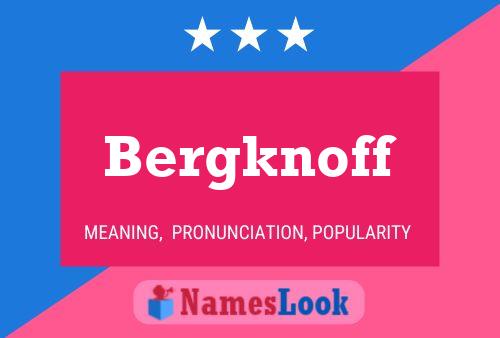 Bergknoff Name Poster